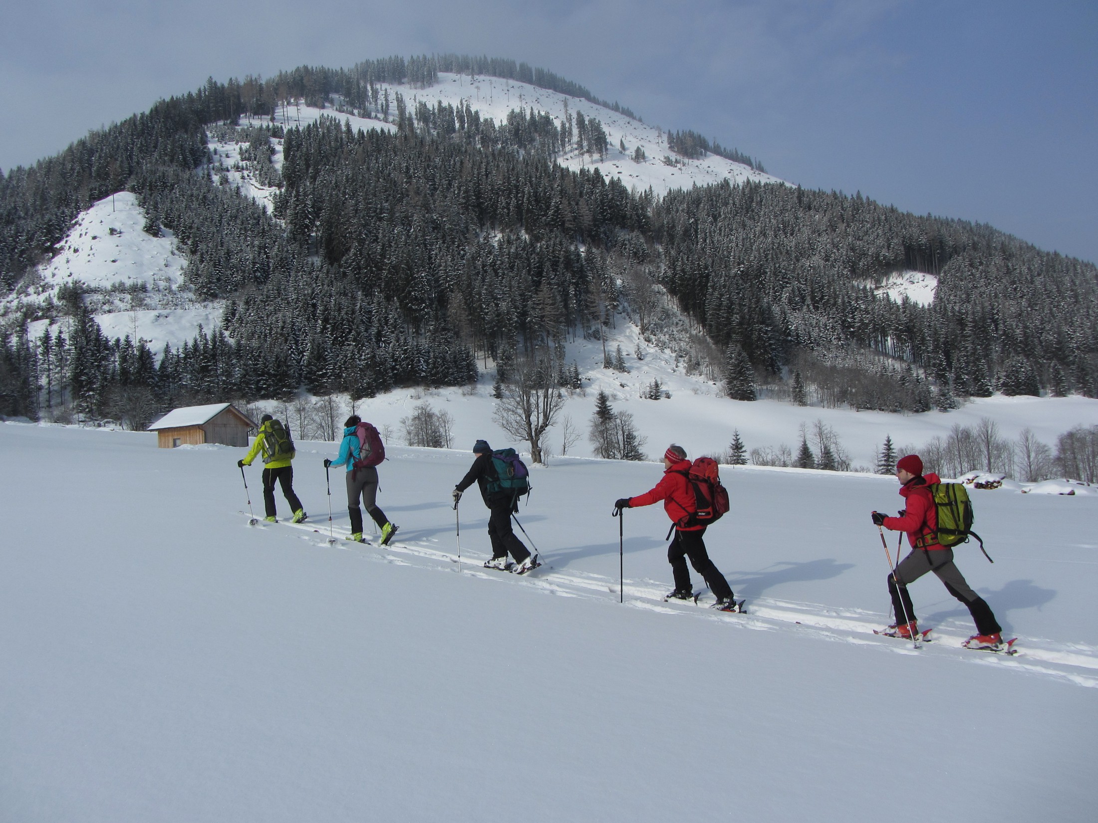 Alpstein-Traverse mit Ski, Säntisabfahrt